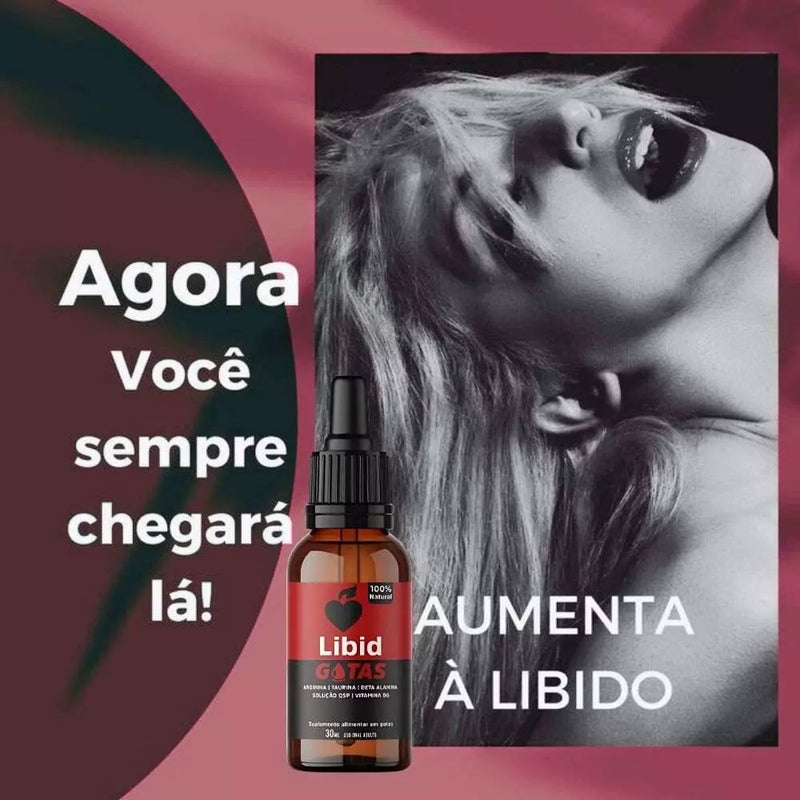 Libid Gotas 30ml Original - Aumente seu Desejo e seu Prazer – Efeito Rápido e Potente - Oferta Exclusiva + Frete Grátis